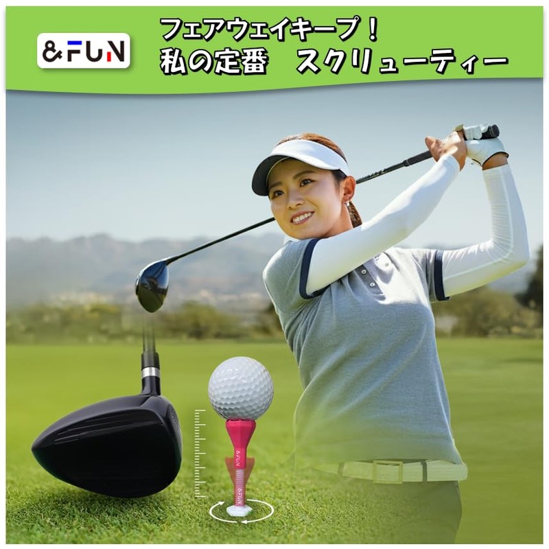 Golf Tee, Screw Tee, Stepped Long & Middle Tee, Classic