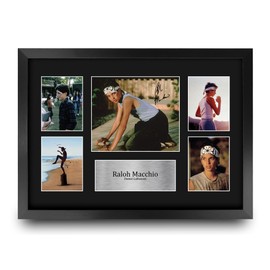 HWC Trading Ralph Macchio Karate Kid Gifts Printed Signed Autograph Picture Display for Movie Memorabilia Fans - A3 Framed