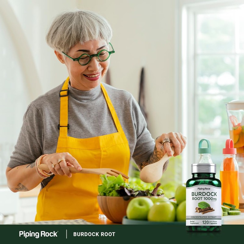 Piping Rock Burdock Root Capsules 1000mg | 120 Count |