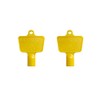 Pack of 2 Yellow Gas Meter Box Key | Durable