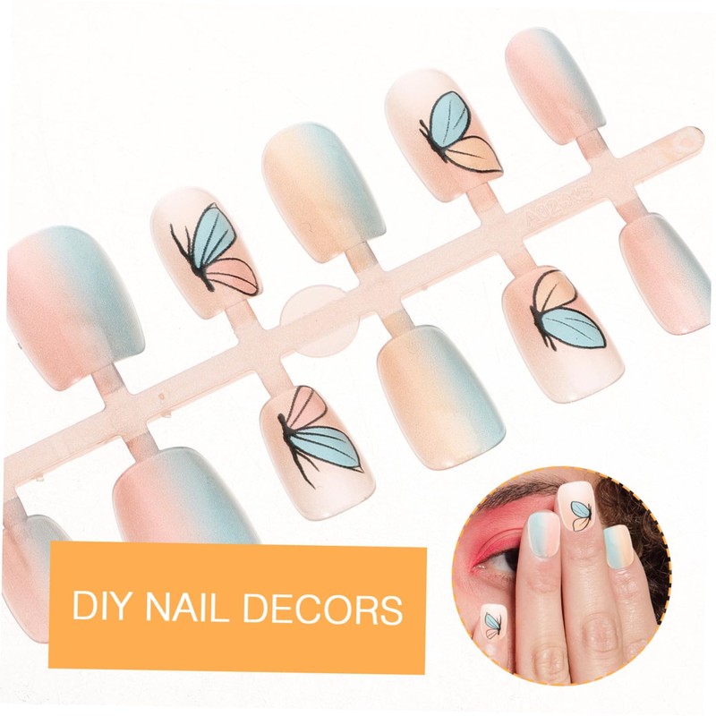 Ipetboom Stylish Butterfly Cat Eye Nails Lamp Nails Kit Full