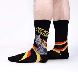 Sock It To Me Men's Secret Powers Cat Socks