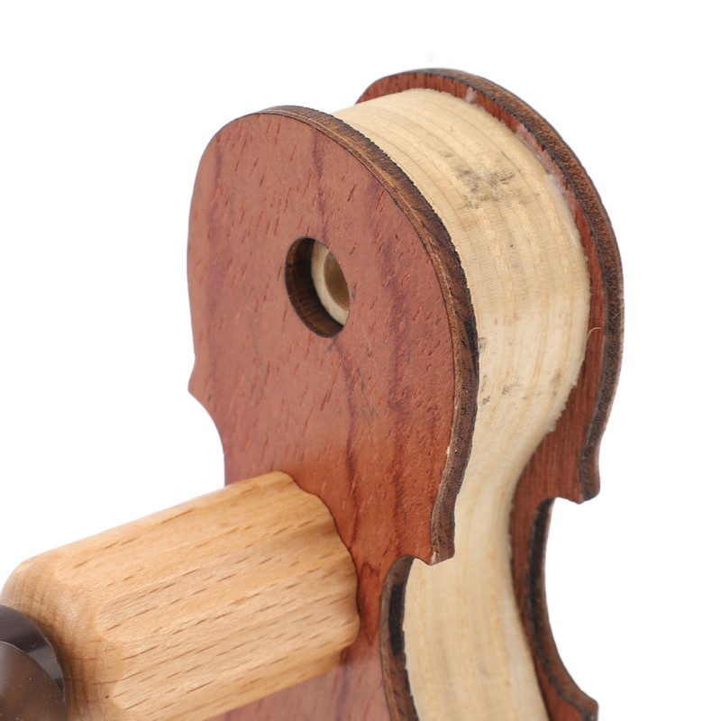 Violin Wall Mount with Bow Hook Wooden Viola Hanger Stand