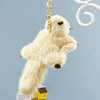 Flying Squirrel Keychain Beige