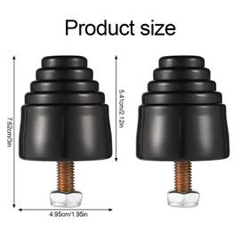 2pcs Suspension Bump Stops, Bump Stop Kit with Nuts Universal Rubber Bump Stop Reliable Automotive Accessories for Most Cars Trucks