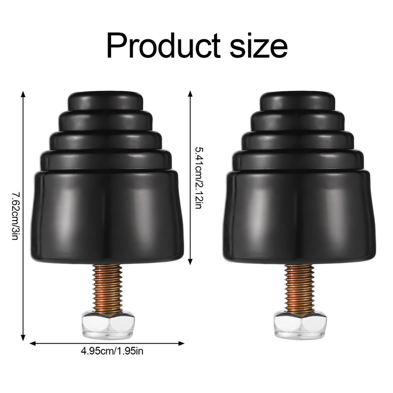2pcs Suspension Bump Stops, Bump Stop Kit with Nuts Universal