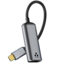 High Speed USB C to Ethernet Adapter Plug and Play 2.5G Gigabit LAN Network for Windows 11, 10, 8.x and 7, for OS 10.7