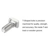 NACX M5 x 12mm T-Slot Drop-in Stud Sliding Bolts, Carbon