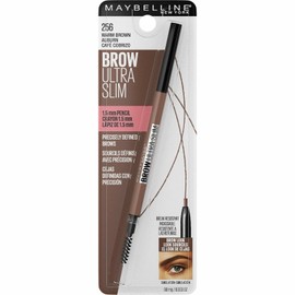 MAYBELLINE Maybelline Brow Ultra Slim Defining Eyebrow Makeup Mechanical Pencil With 1.55 MM Tip And Blending Spoolie For Precisely Defined Eyebrows, Warm Brown, 0.003 oz.