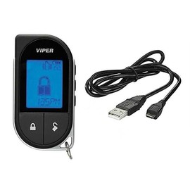 7756v 2 Way LCD Replacement Remote Transmitter Bundled with + (1) MicroUSB 8606U Charging Cable