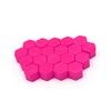 REPAIROCK 20 Pcs 19mm Pink Silicone Luminous Car Wheel Tyre