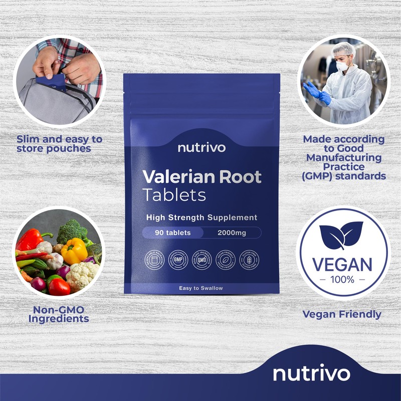 Valerian Root Tablets - 90 Tablets | Good Alternative to