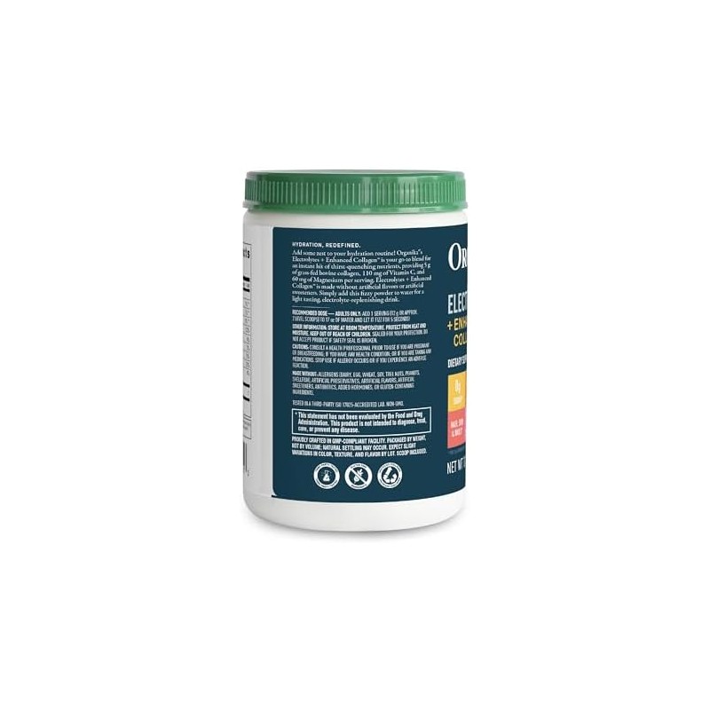 Organika Electrolitos con Colágeno con Prebióticos Limón y Bayas 360