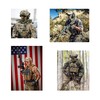 Tactical Patches of USA US American Flag Reverse, with Hook