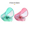 Non-Inflatable Baby Float with Tail Float Canopy Infant Lying Swimming