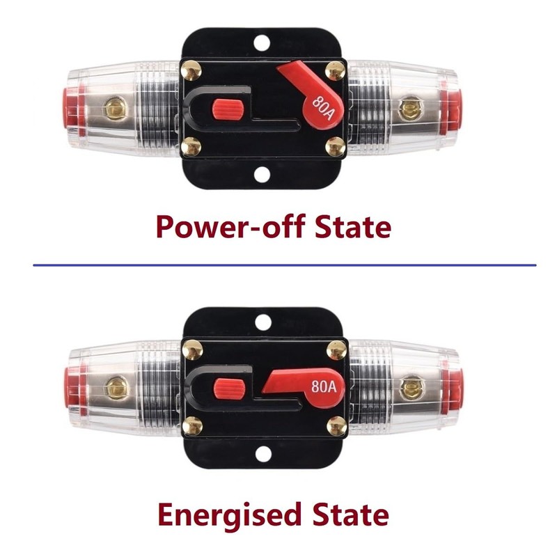 MiJunHD 40 Amp Manual Reset Circuit Breaker,12V-24V DC Inline Fuse
