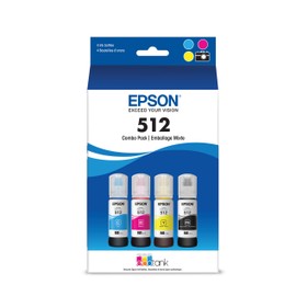 Epson T512 EcoTank Black and Colour Combo Pack Auto-Stop Ink Bottle (ET-7700, ET-7750)