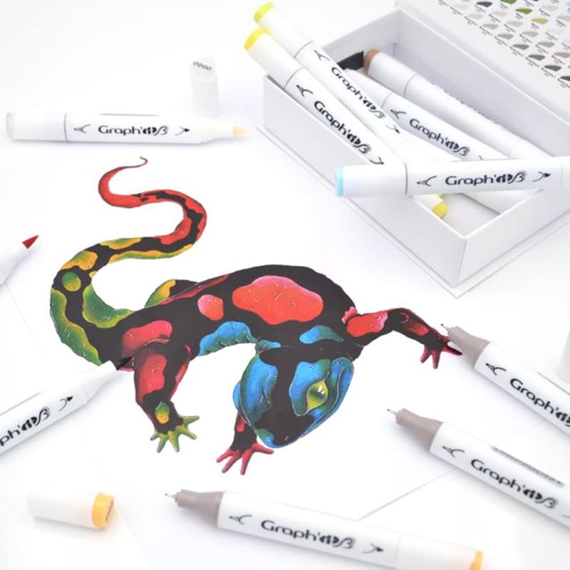 Graph' It Brush gi80110 Essential Assorted Colours (Set of 12