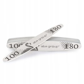 Aba Group Nail Files 100/180 Ellipse Standard Flamingo Professional Nail File Set for Nails, Made in Europe, Pack of 50