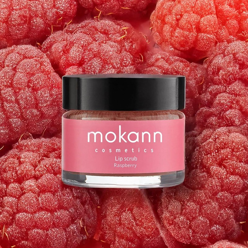 exfoliante labial con frambuesa y aceites nutritivos suaves 15ml