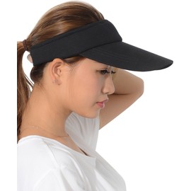 Eiza Sports Sun Visor Long UV Protection e550 (Black)