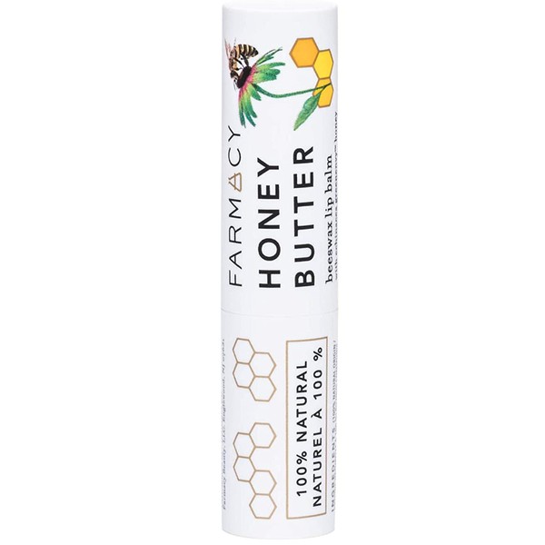 Farmacy Honey Butter Beeswax Lip Balm - Natural Lip Moisturizer Chapstick for Dry Cracked Lips