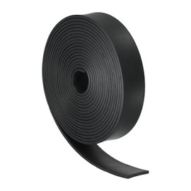 PATIKIL Adhesive Rubber Strips, 1/8" Thick x 1.2" Wide x 13' Long Self Stick Neoprene Rubber Sheets Solid Rubber Rolls for DIY Gasket Flooring Weather Stripping