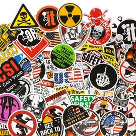 300-Piece Classic Hard Hat Funny Stickers: For Construction Workers