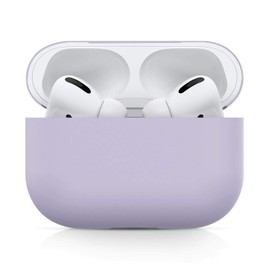 Upgradation Silicon Cover Compatible with Airpods Pro Ultra-Thin Soft Case Protection No Keychain (Purple)