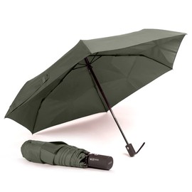 VOGUE Magic Easy Fold Folding Umbrella with Auto Open and Close 100% Eco Rpet Recycled Plastic Bottles Wind Proff UV Protection (Green), Green, Modern