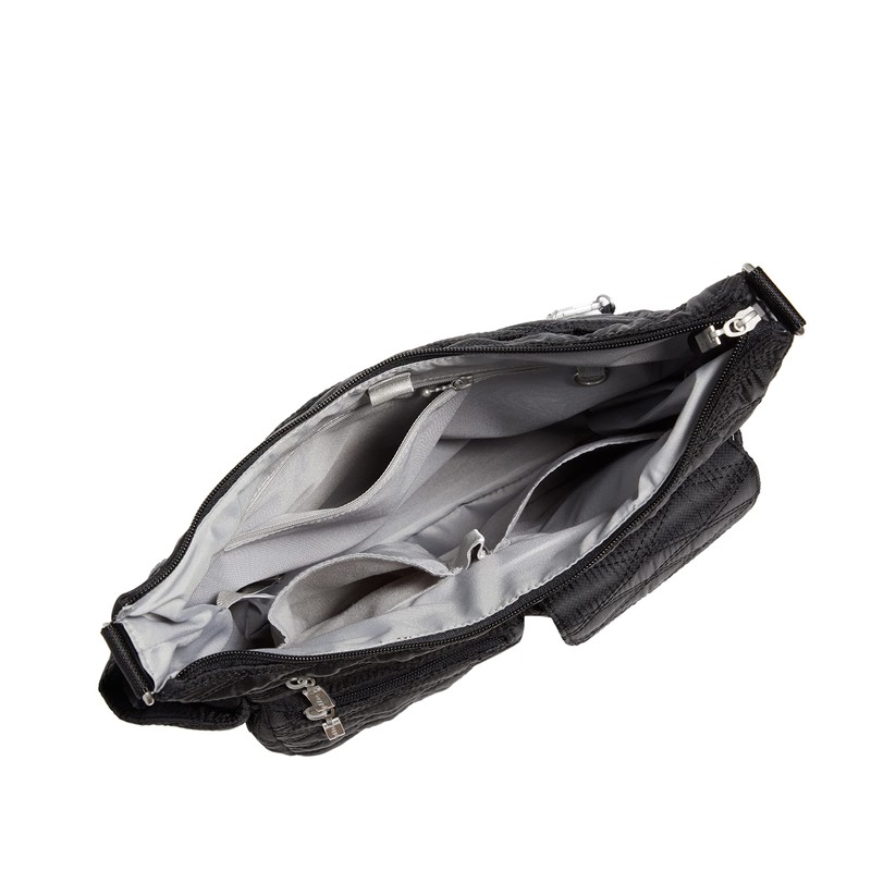 Baggallini womens Modern Everywhere Bag, Black Quilt, One Size US