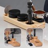 Espresso Tamper Mat, Wooden Coffee Tamper Stationfor Barista Tool Home