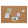 Staples 1682316 Standard Cork Bulletin Board Oak Finish Frame 3-Ft