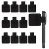 AUXBC 12Pcs Self-Adhesive Pen Loop Holder with Elastic Band, Notebook