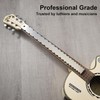 QOOWFEANIG Guitar Neck Notched Straight Edge with String Action Ruler