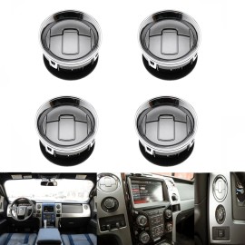 Ford For Ford F-150 09-14 4X AC Heater Air Vent Interior Dashboard Dash Louvre Chrome