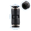 Baomain Pneumatic Union Fittings PU-8 8mm Push In Quick Touch