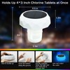 Pool Chlorine Floater with Solar Light, Solar Chlorine Tablet Floater