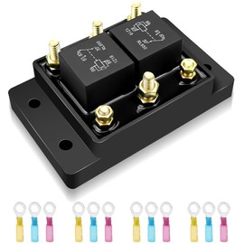 Forward and Reverse Relay Module Fit for Tarp or Winch Motor Snow Plow Replace ATP0110 5541100 CH 24452 K10746M 13994, with Terminals, 1 Set