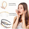 MXZJ-HYLL 8 PCS Plastic Headbands with Teeth Combs for Women