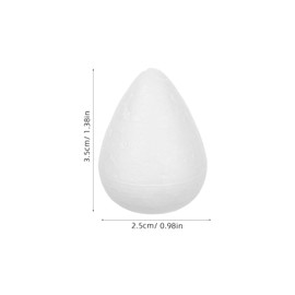 MAGICLULU Craft Foam Rose Petals 20Pcs Craft Foam Rose Flower Buds White Foam Flower Buds Ornaments for Valentines Day DIY Arts Crafts Ornaments Foam Rose Petals Model