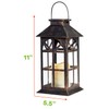 SteadyDoggie Solar Lantern Classic Bronze 2 Pack - Hanging Solar