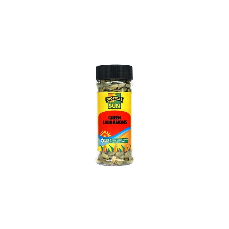 Tropical Sun Green Cardamoms Spices & Seasonings 70g