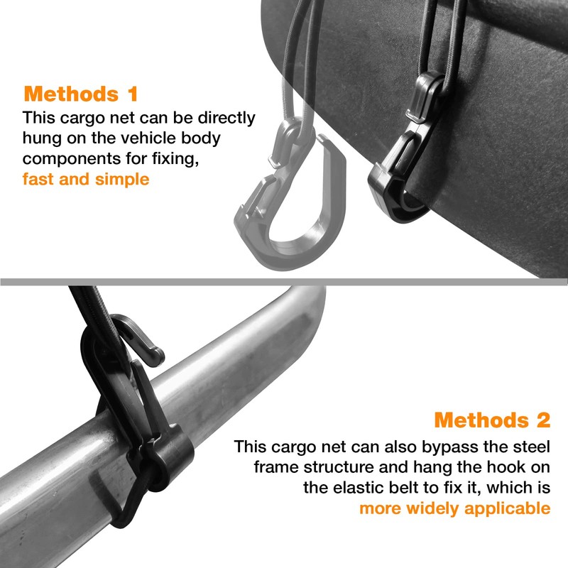 SARDVISA Upgrade Cargo Net for Motorcycle Helmet Storage, 10"X11" High-Elastic