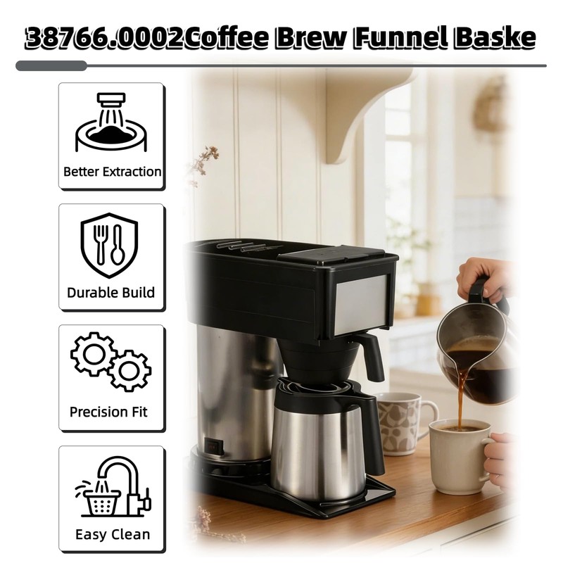Mengfan 38766.0002 Filter Holder Replacement for Brew Funnel Basket Coffee