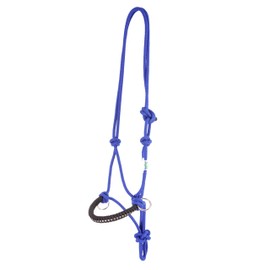 USG 15050024 Knot Headcollar Braided Nose Band with Rhinestones Royal Blue Shetland Pony