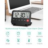 ORIA Digital Travel Alarm Clock, Battery Operated LCD Desk Clock,