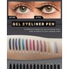 Black Eyeliner Gel Pencil, Sharpenable Matte Eye Liner Pen Waterproof
