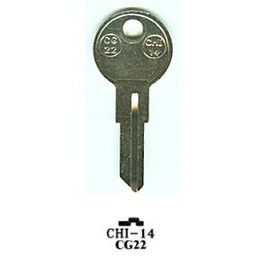 JMA CHI-14 Key Blank, Replacement for Chicago CG22/1041E (10-Pack)