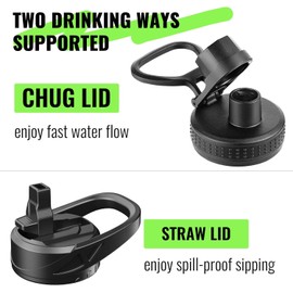 EALGRO 64 oz Glass Water Bottle With Straw and Handle, Half Gallon Sports Motivational Water Jug Flask with Silicone Sleeve, Large Water Cup with Time Marker for Travel, Gym, Dark Purple